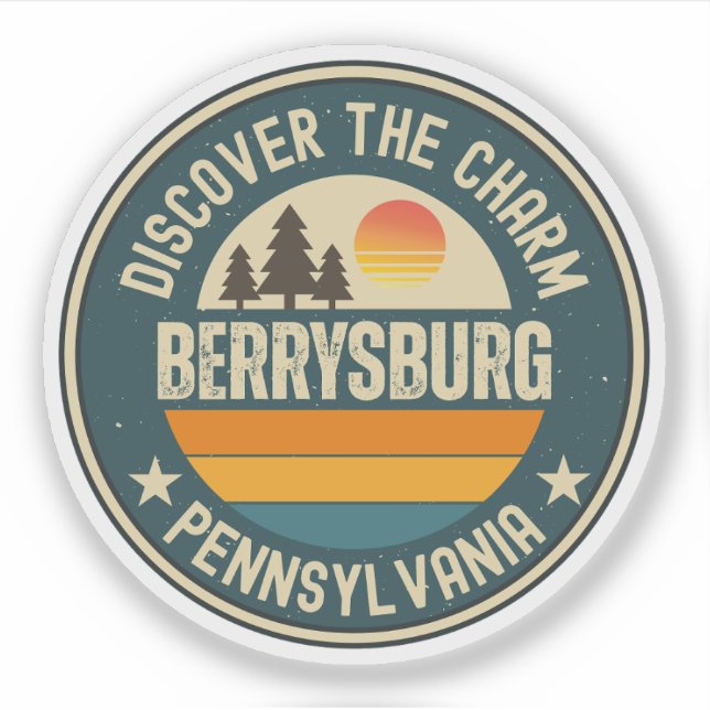 Sticker Berrysburg, Pennsylvanie (Devant)