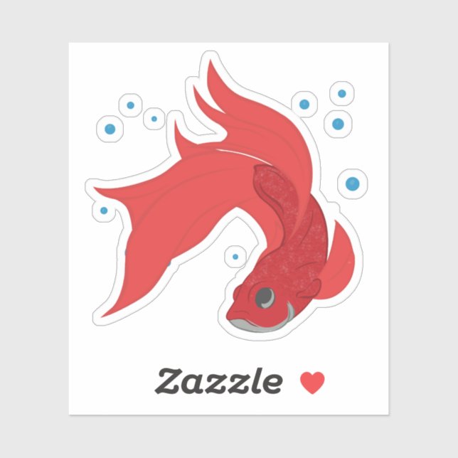 Sticker Beta Fish (Feuille)