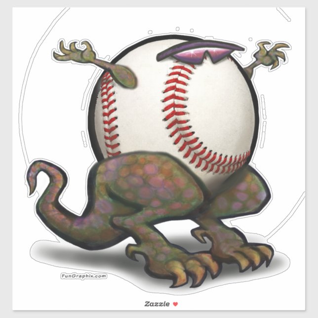 Sticker Bête de baseball (Feuille)