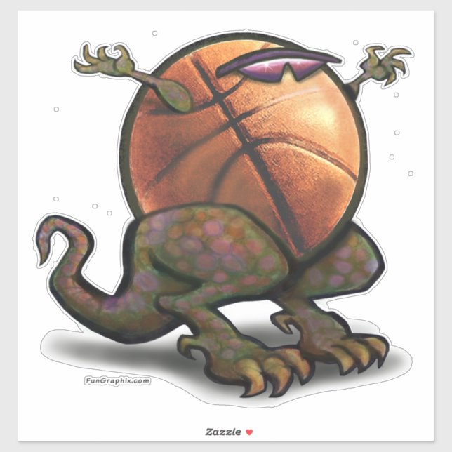 Sticker Bête de basket (Feuille)