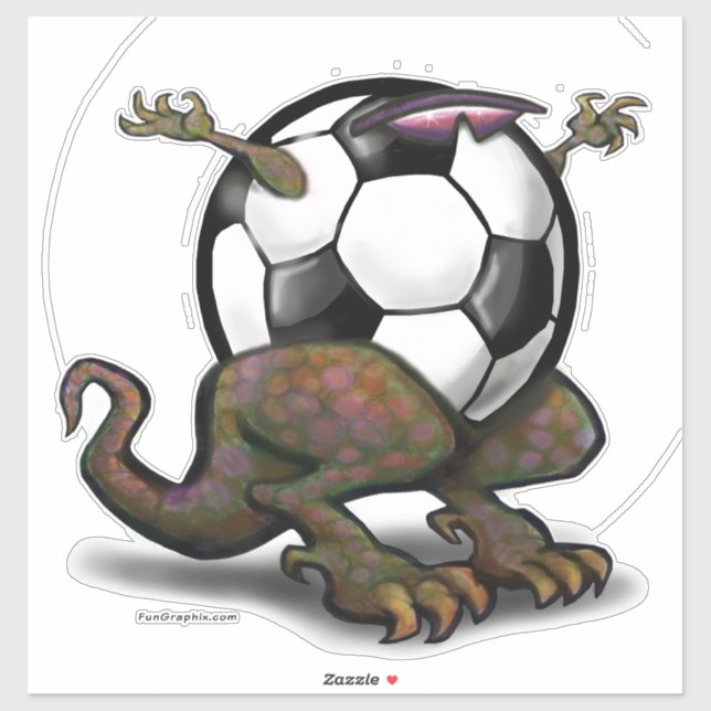 Sticker Bête de soccer (Feuille)