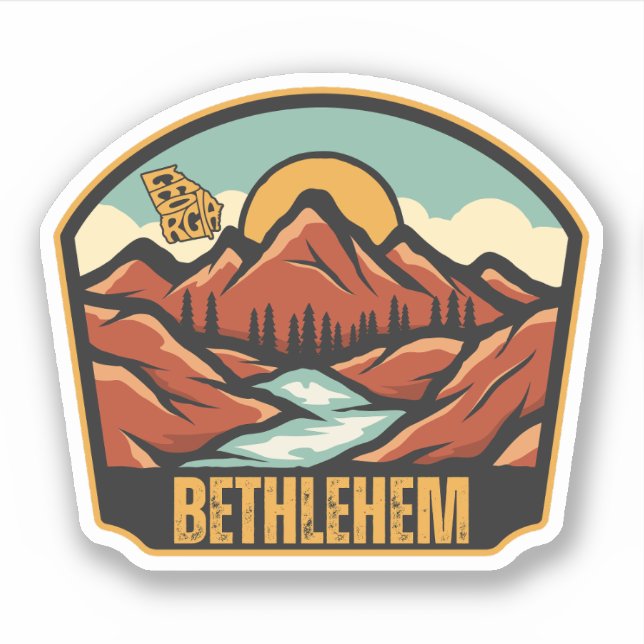 Sticker Bethléem, Géorgie (Devant)