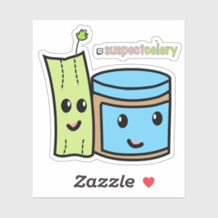 Sticker Beurre d'arachide BFF + Celery SuspectCelery™