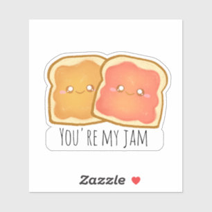 Sticker Beurre D'Arachide Et Jelly De Fraise