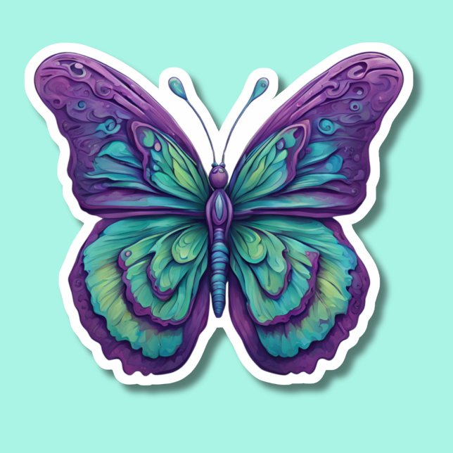 Sticker Beurre violet délicat étanche (Créateur téléchargé)