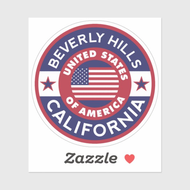 Sticker BEVERS HILLS, Californie (Feuille)