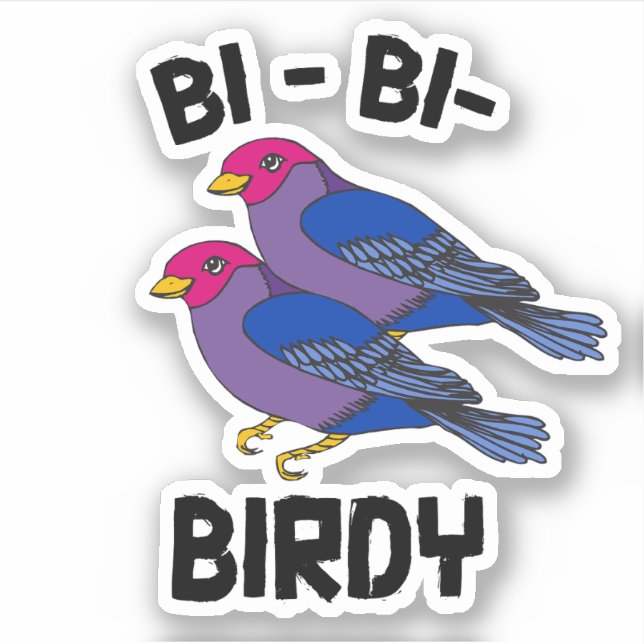 Sticker Bi Bi Birdy (Devant)