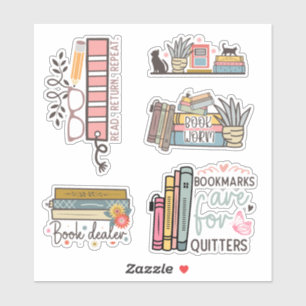 Sticker Bibliophile's Delight : Quirky & Colorful Book Sti