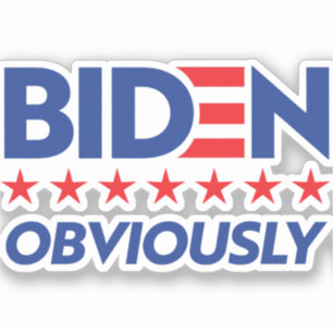 Sticker Biden, Évidemment