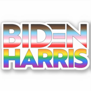 Sticker Biden Harris Fierté LGBTQ+