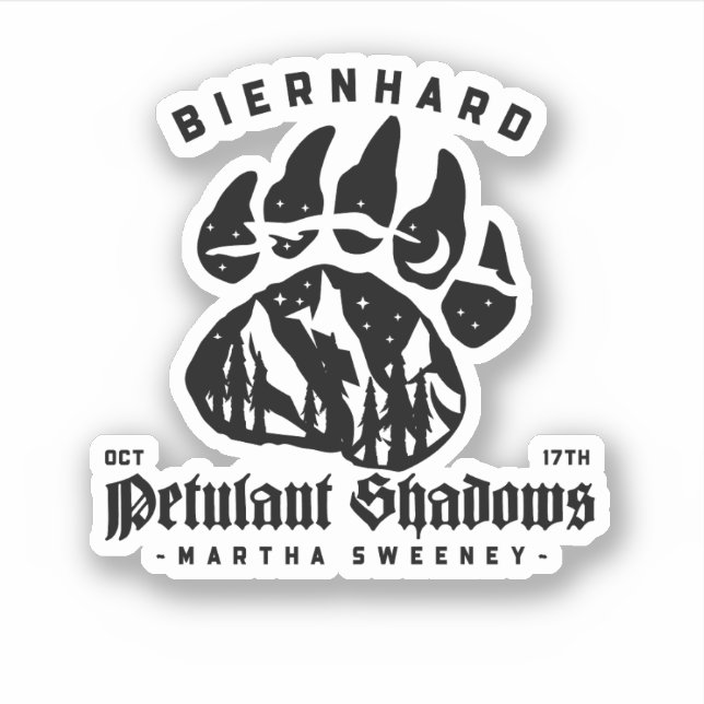 Sticker Biernhard Bears Petulant Shadows 17 octobre (Devant)