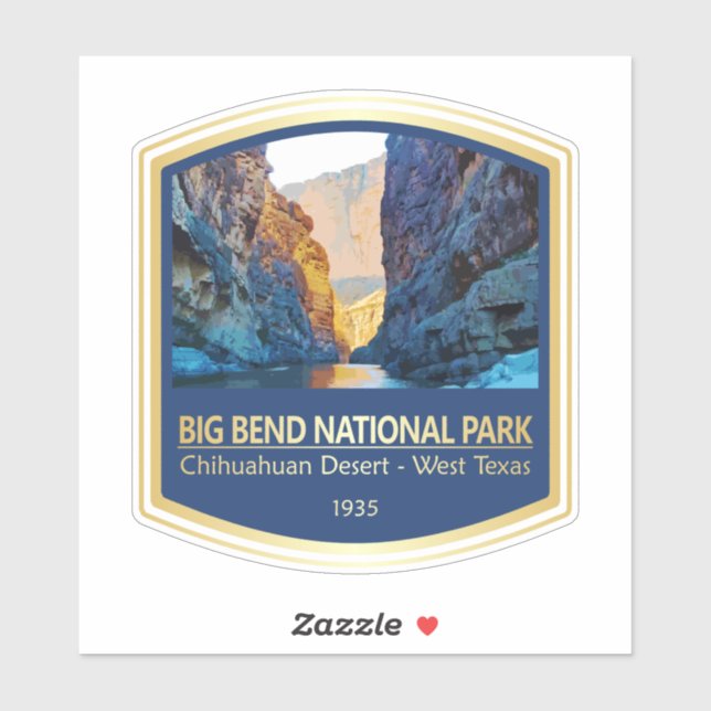 Sticker Big Bend NP (PF1) (Feuille)