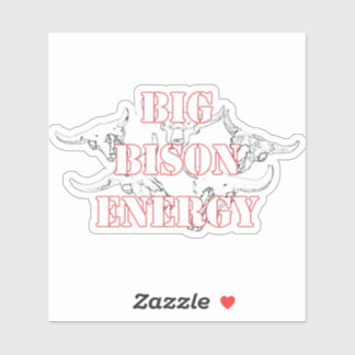 Sticker Big Bison Energy