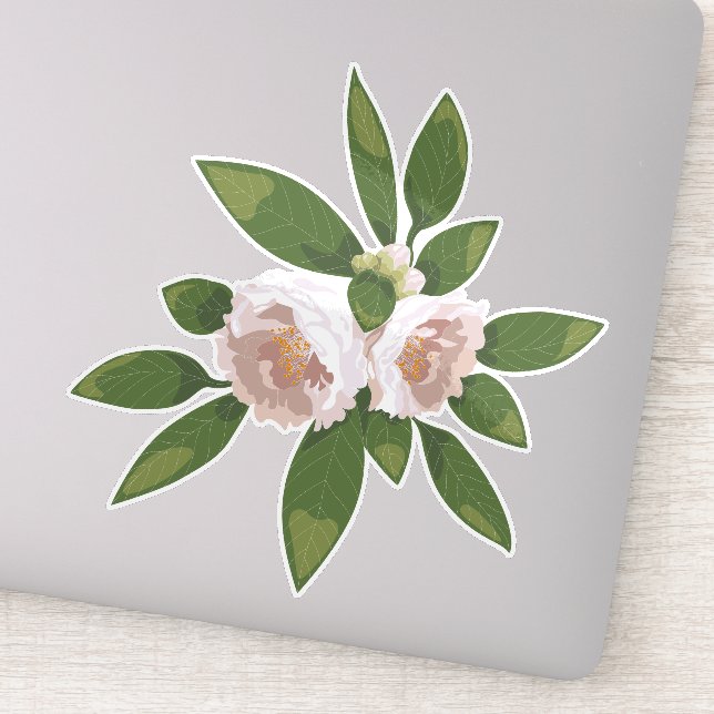 Sticker Big Bloom Camellia Charme (Détail)
