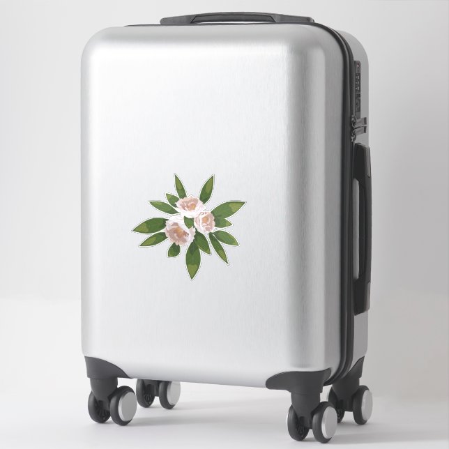 Sticker Big Bloom Camellia Charme (Sur valise)