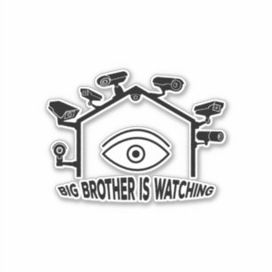 Sticker Big Brother est en train de regarder
