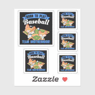 Sticker Big Brother Little Brother - Joueurs De Baseball