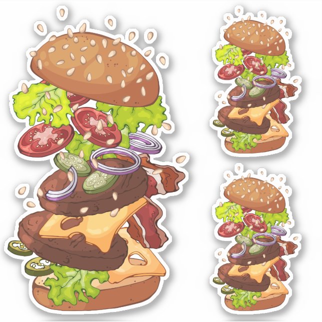 Sticker Big Burger (Devant)