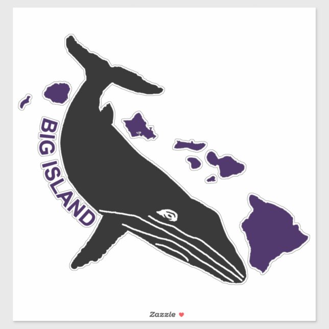 Sticker Big Island (Feuille)