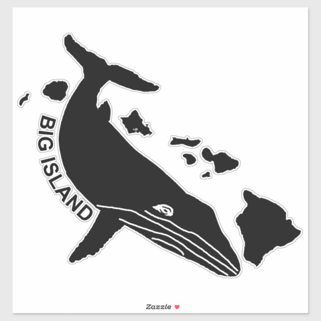 Sticker Big Island (Feuille)