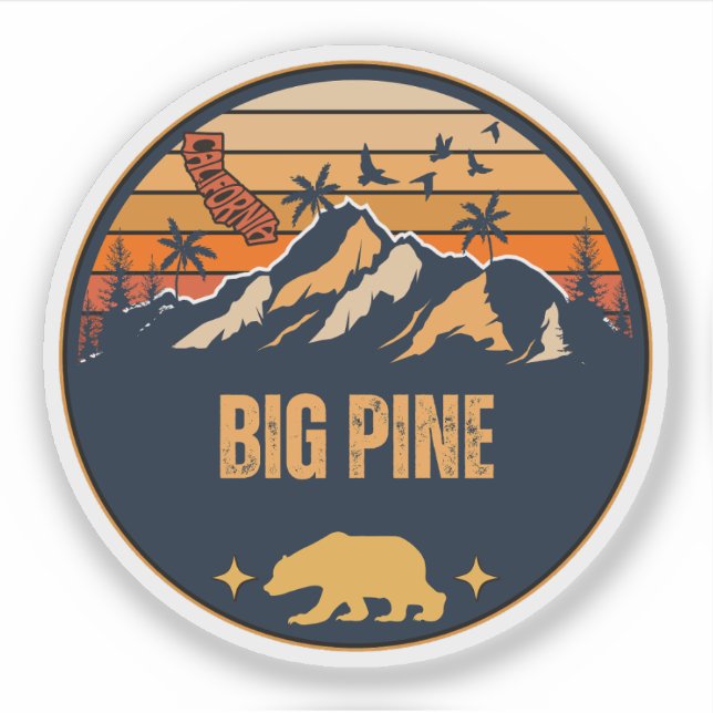 Sticker Big Pine, Californie (Devant)