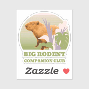 Sticker Big Rodent Companion Club Capybara