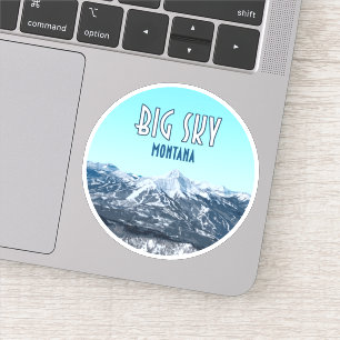 Sticker Big Sky Montana Vintage