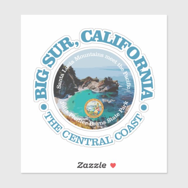 Sticker Big Sur (C) (Feuille)