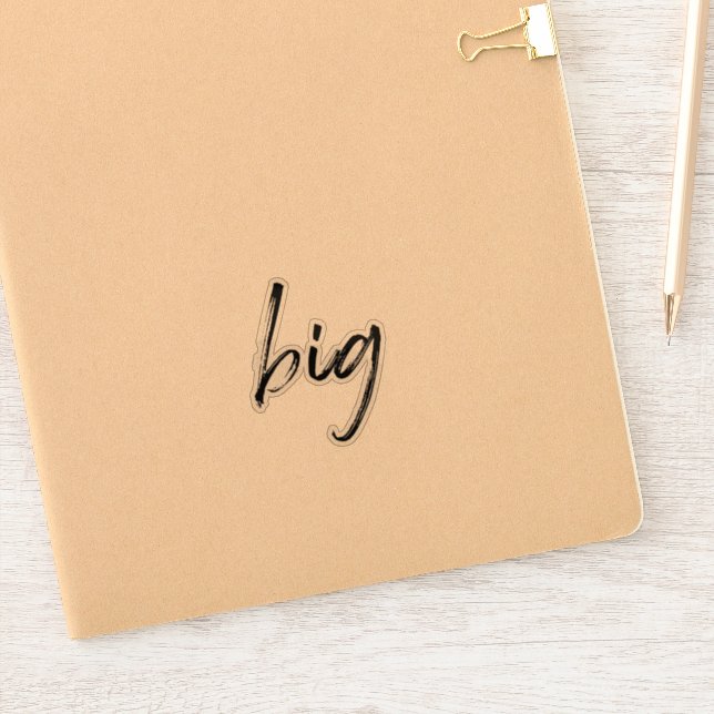 Sticker "Big" Vinyl Transparent Sorority Lil Cadea (Carnet)