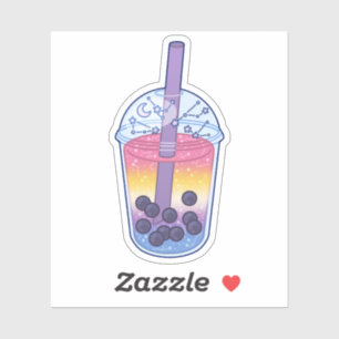 Sticker Bigender Pride drapeau Boba