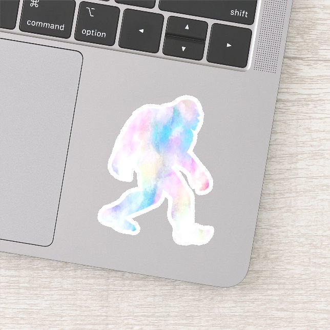 Sticker Bigfoot aquarelle (Détail)