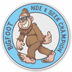 Sticker Bigfoot Sasquatch (modifiable)