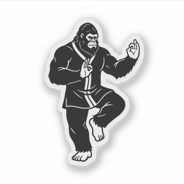 Sticker Bigfoot Tai Chi (Devant)