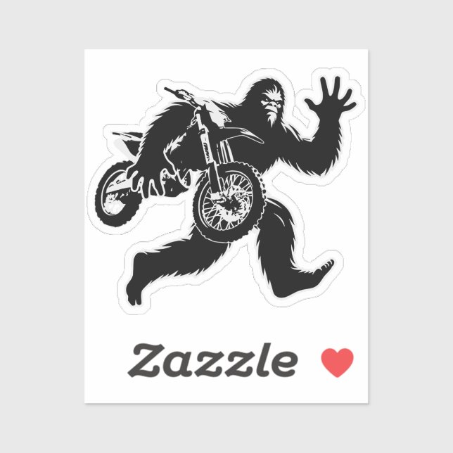 Sticker Bigfoot Vol Vélo Dirt (Feuille)