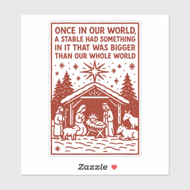 Sticker Bigger than our whole world 1 (Feuille)