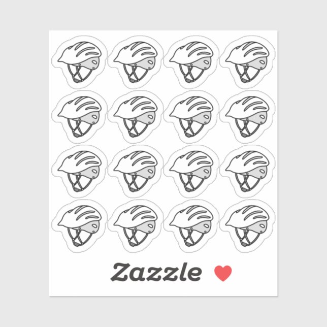 Sticker Bike Helmet Cycling Exercise Workout Bujo Planner (Feuille)