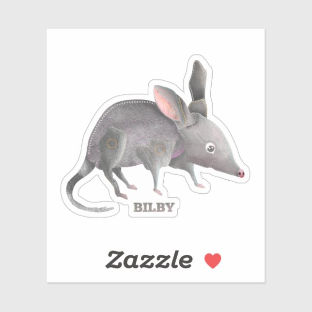Sticker Bilby (Feuille)