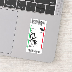 Sticker Billet de voyage Palestine