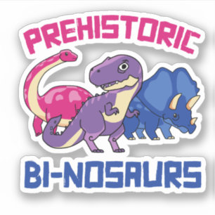 Sticker Binosaures préhistoriques