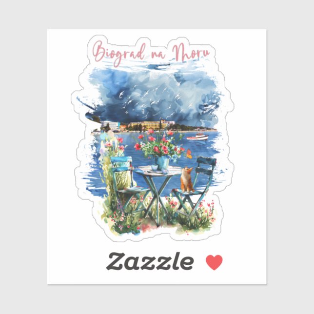 Sticker Biograd na moru 3 (Feuille)