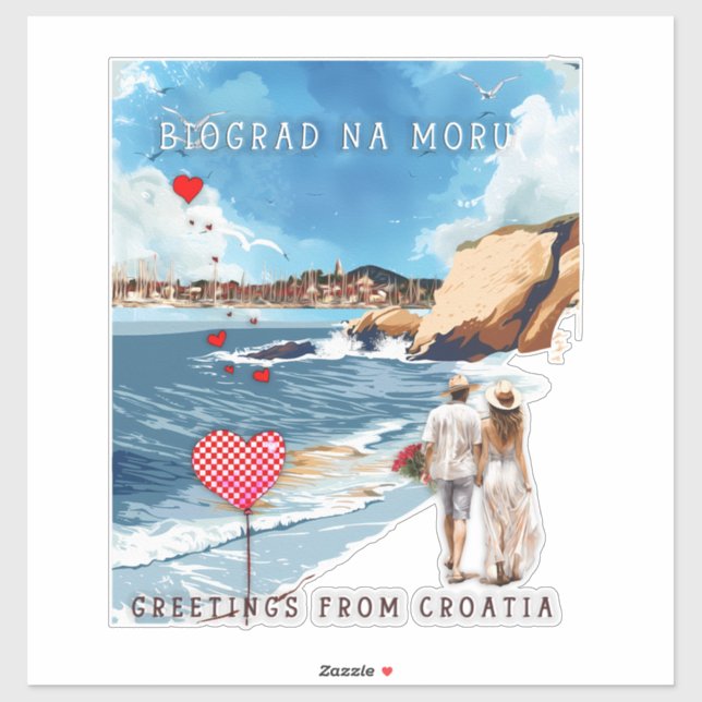 Sticker Biograd na moru 5 (Feuille)