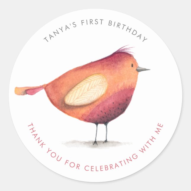 Sticker Birdie (Devant)