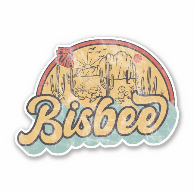 Sticker Bisbee, Arizona (Devant)