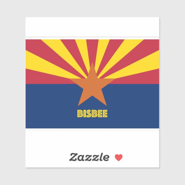 Sticker Bisbee Arizona (Feuille)