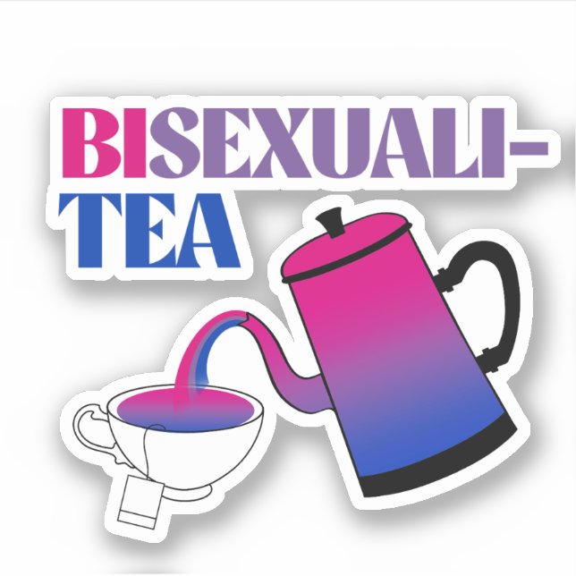 Sticker Bisexualité Bisexualité (Devant)