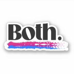 Sticker Bisexuel Les Deux