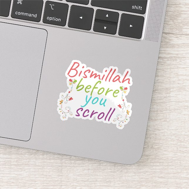 Sticker Bismillah avant de faire défiler (Détail)