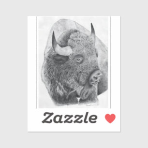 Sticker Bison d'Amérique