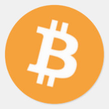Sticker Bitcoin rond