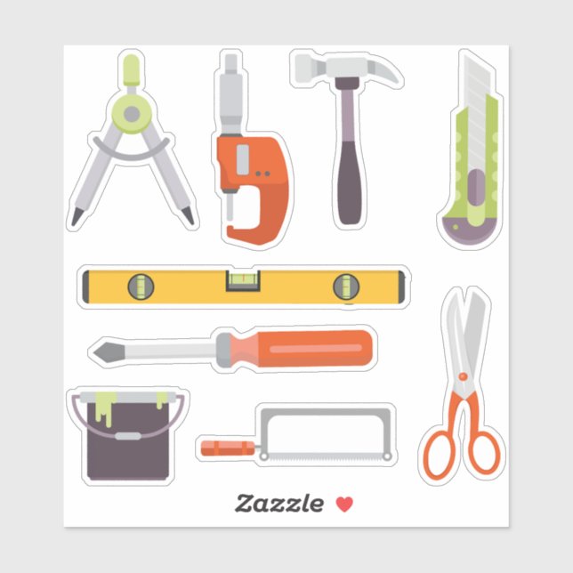 Sticker Bitraf - klistremerkeark verktøy (Feuille)